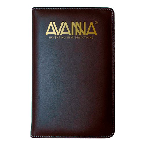 Libreta de piel cosida